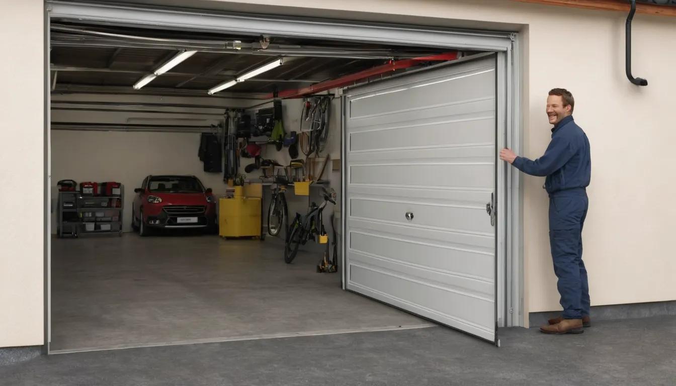 Provider checking a garage door spring in the Daly City area